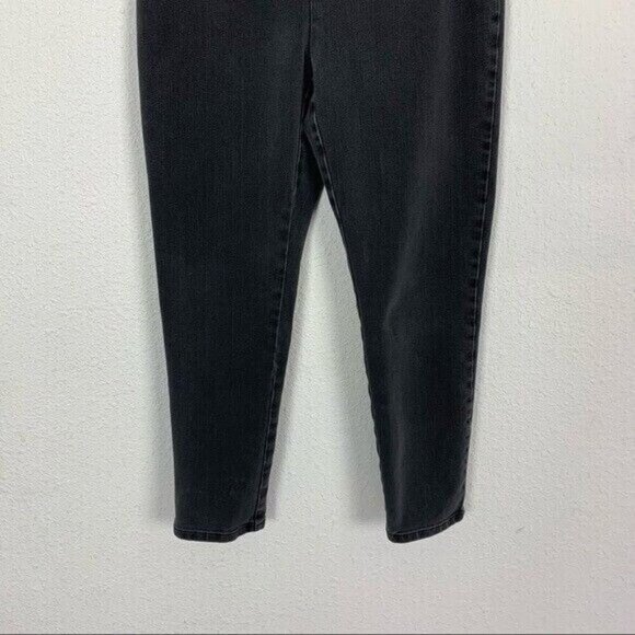 Soft Surroundings Pull On Jeans Small Gray Stretchy Comfort Casual - Picture 3 of 8